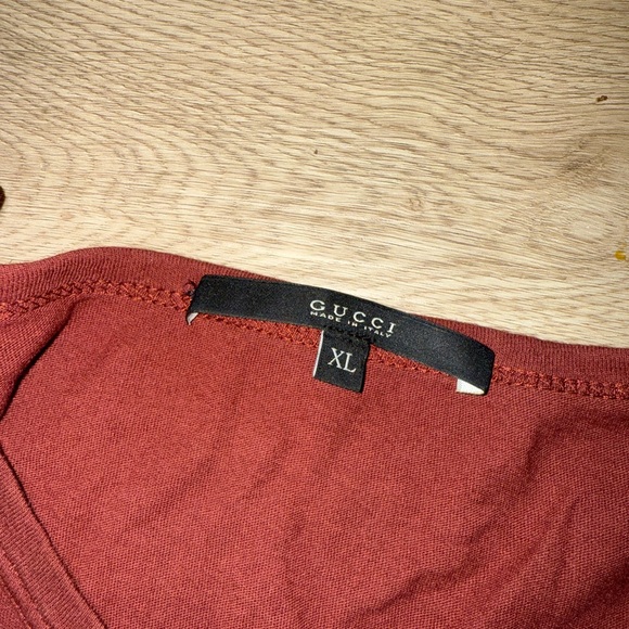 Gucci GG Kefia Print Red T-Shirt - Picture 2 of 6